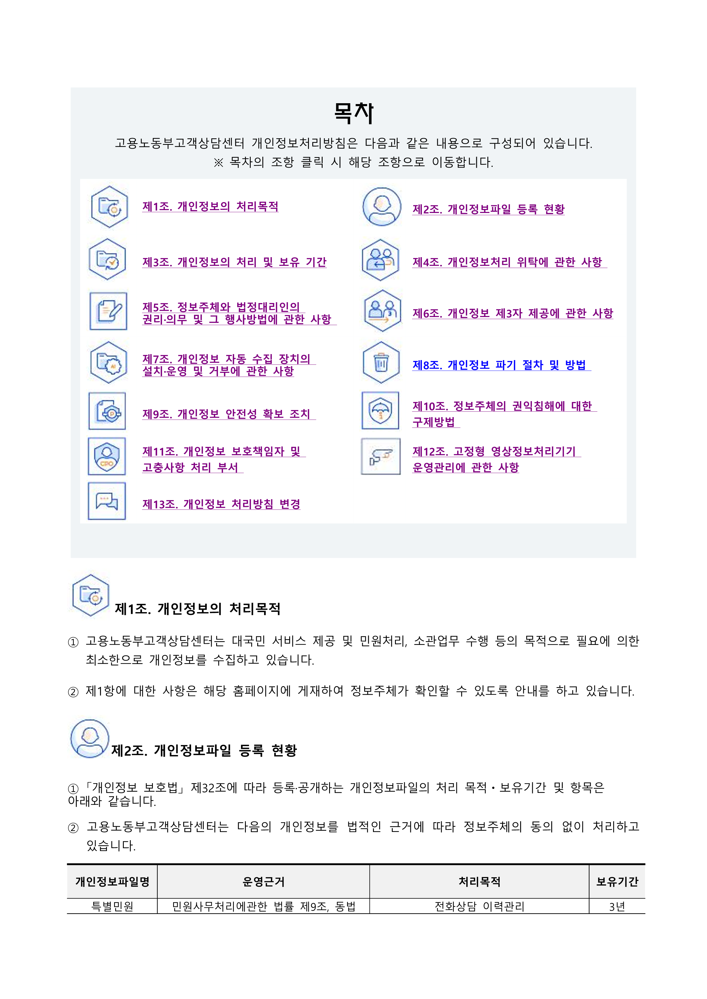 개인정보처리방침 3페이지